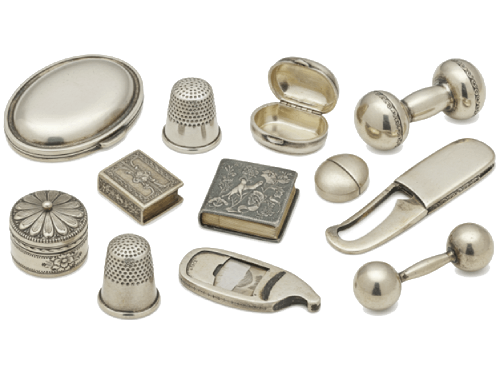 Miscellaneous silver items