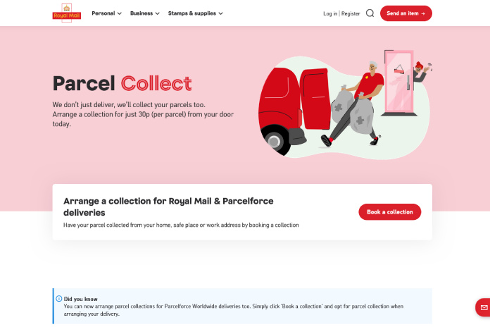 royalmail parcel collect