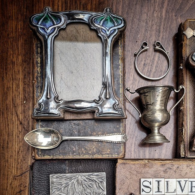 Antique silverware